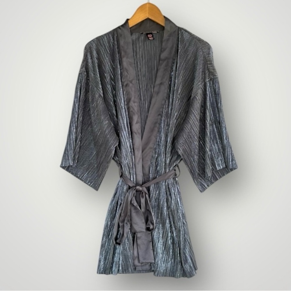 Xs/S Victoria's Secret Silky Silver Robes